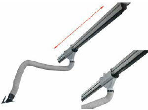 Ezi-Flex Fume Arms on Slide Rail